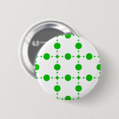 Groene Stippen, Stippenpatroon, Stippen, Gestippel Ronde Button 5,7 Cm (Voorkant /achterkant)