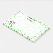 Groene Stippen Terug naar School Leraar Post-it® Notes (Schuin)