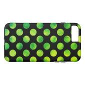 Groene Stippen Vervaaagd Case-Mate iPhone Case (Achterkant (Horizontaal))