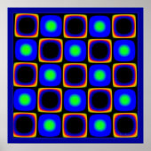 Groene Stippen voor wijnbereiding Poster (Voorkant)