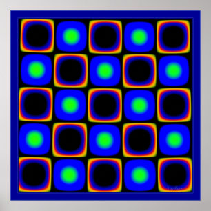 Groene Stippen voor wijnbereiding Poster