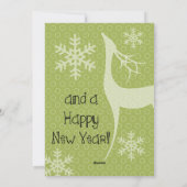 Groene Stippen Vrolijke Kerstmis Foto Vakantie Kaa Feestdagenkaart (Achterkant)