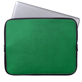 Groene Stockinette laptophoes Laptop Sleeve