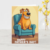 Groene Stoel Vaderdag Kaart (Gele Bloem)
