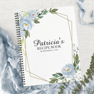 Groene Stof Blauw Bruidsreceptenboek Notitieboek