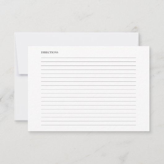 Groene Stof Blauw Bruiloft Recept Kaarten (Achterkant)