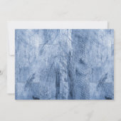 Groene & Stofblauwe Eucalyptus Rustieke Houten Bru Kaart (Achterkant)