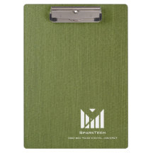 Groene Stoffentextuur Elegant Monogram Logo Custom