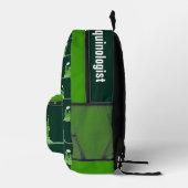 Groene stoomtrein kinderen genoemd bedrukte rugzak (Rechts)