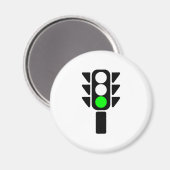 Groene Stoplight Magneet (Voorkant / Achterkant)