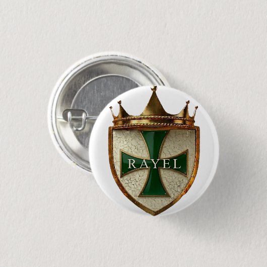 Groene StraalEl Crest Knop / Badge Ronde Button 3,2 Cm (Voorkant /achterkant)