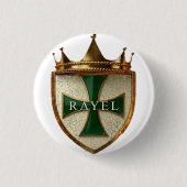 Groene StraalEl Crest Knop / Badge Ronde Button 3,2 Cm (Voorkant)