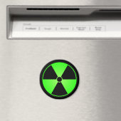 Groene stralingssymboolmagneet magneet (Insitu (Vaatwasser))