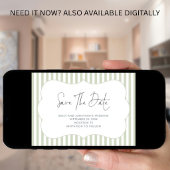Groene Streep Frame Save the Date
