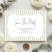 Groene Streep Frame Save the Date
