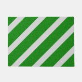 Groene Streep Glitter Deurmat (Voorkant)