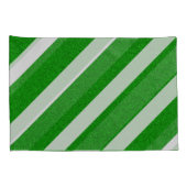 Groene Streep Glitter Kussensloop (Achterkant-Rechts)
