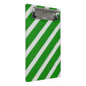 Groene Streep Glitter Mini Klembord (Schuin)