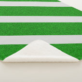 Groene Streep Glitter Sherpa Deken (3/4)