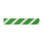 Groene Streep Glitter Uitnodigingen Wikkel (Vlak)