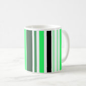 GROENE STREEP KOFFIE MOK (Voorkant rechts)