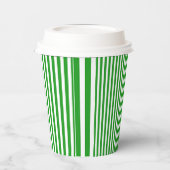 Groene Streep Papieren Bekers (Links)