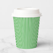Groene Streep Papieren Bekers (Achterkant)