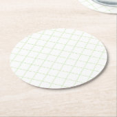 Groene streepjeslijnen onderzetter set (Gebogen)
