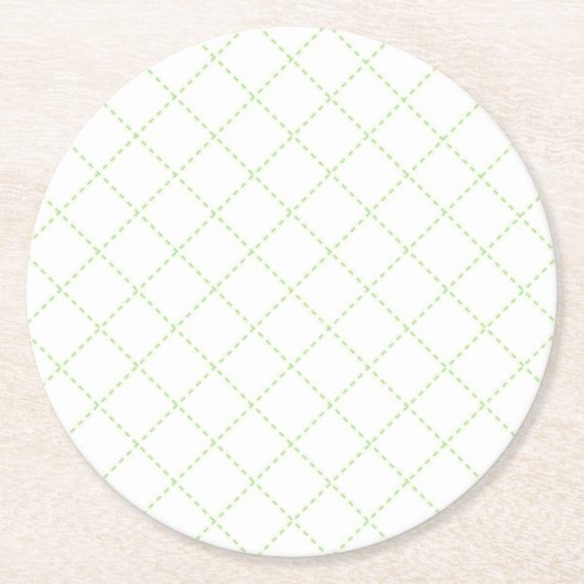 Groene streepjeslijnen onderzetter set (Voorkant)