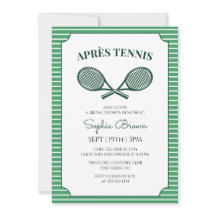 Groene Strepen Après Tennis Bruiloft Borrel