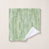 Groene Strepen Bad Handdoek (Wasdoekje)