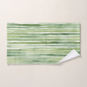 Groene Strepen Bad Handdoek (Handdoek)