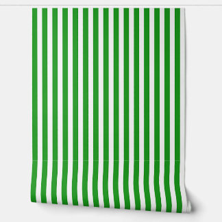 Groene Strepen Behang