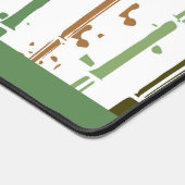 Groene Strepen Boho Custom Bureaumat (Hoek)