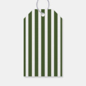 Groene Strepen Bruiloft Cadeaulabel (Achterkant)