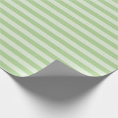 Groene Strepen Cadeaupapier (Hoek)