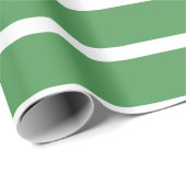 Groene Strepen Cadeaupapier (Rol Hoek)