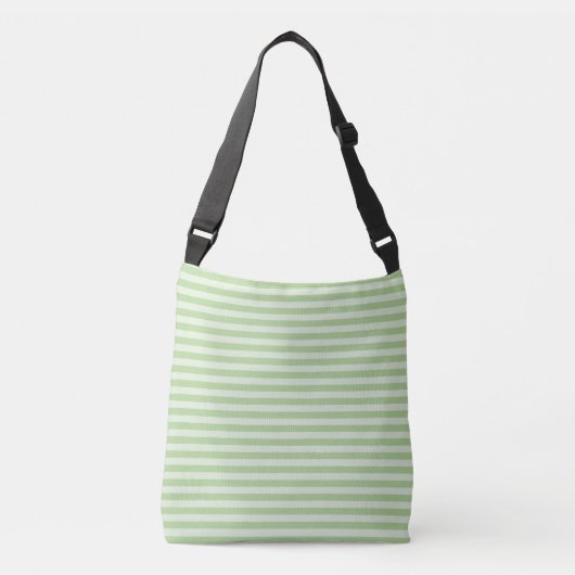 Groene Strepen Crossbody Tas (Voorkant)