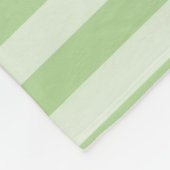 Groene Strepen Fleece Deken (Hoek)
