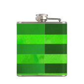 Groene strepen getextureerd patroon heupfles (Achterkant)