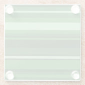 Groene strepen glazen onderzetter (Achterkant)