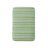 Groene Strepen Glitter Badmat (Voorkant Verticaal)