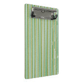 Groene Strepen Glitter Mini Klembord (Schuin)