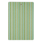 Groene Strepen Glitter Mini Klembord (Achterkant)