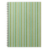 Groene Strepen Glitter Notitieboek (Voorkant)