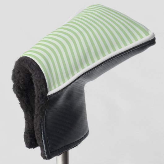 Groene Strepen Golfheadcover (3/4 voorkant)