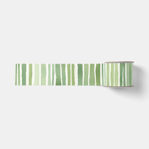 Groene Strepen  Grosgrain Lint