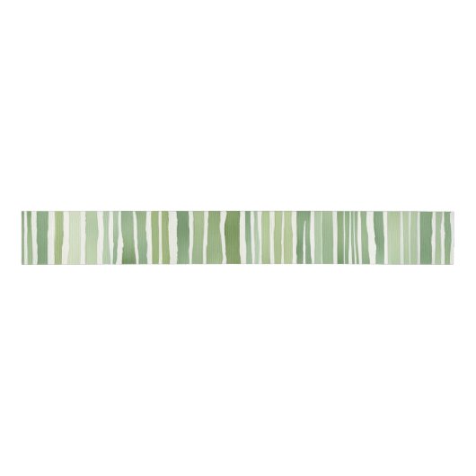 Groene Strepen Grosgrain Lint (Voorkant)