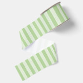Groene Strepen Grosgrain Lint (Achterkant)