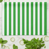 Groene Strepen Keukendoek Theedoek (Gevouwen)